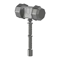 Heavy Duty Double Faced Steel Hammer with Ergonomic Handle for Construction and DIY
