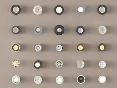 Recessed Lights And Spotlights Various Styles And Designs For Home Lighting 3d model