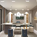 Modern Luxury Jewelry Store Interior With Display Cabinets And Decor