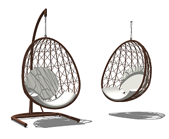 Modern Hanging Chair Outdoor Rocking Chair 3d model