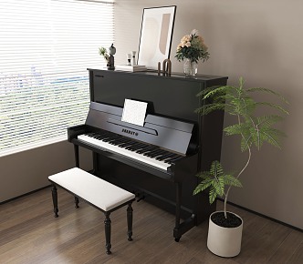 Modern Piano Ornaments 3d model