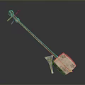 Home Decorative Metal Figurine With Long Handle And Square Base Design