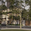 Modern Townhouse Villa Exterior 3d model