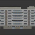 Modern Multi Storey Residential Building With Light Facade Balconies And Dark Base