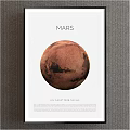 Mars The Fourth Planet from the Sun with Red Surface in Solar System 3d model