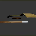 Wooden Kitchen Utensils Set With Spoon Spatula And White Handle Design