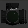 Tactical Rifle Scope With Black Body Adjustment Knobs Red Ring And SHAVA Logo