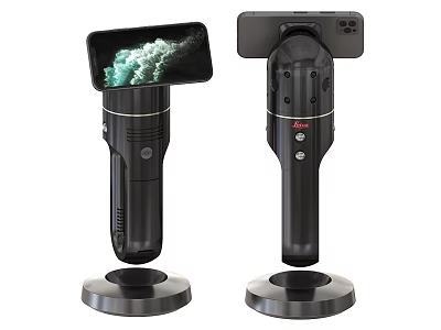 Handheld Industrial Measurement Equipment With Digital Display Screen And Stable Stand 3d model