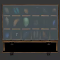 Wooden Jewelry Organizer Box With Glass Top Drawers And Compartments For Accessories