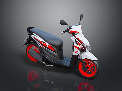 Scooter Motorcycle Two-wheeled Motocross Motorcycle Road Race Motorcycle Motor Vehicle 3d model