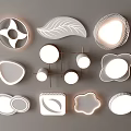 Ceiling lamp square ceiling lamp round ceiling lamp geometric ultra-thin bedroom living room simple 3d model