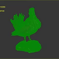 Artistic Flying Animal Bird Sculpture With Detailed Feathers On Natural Stone Base