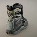 Black High Top Leather Shoes With Brown Ankle Accents And Thick Sole Design