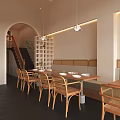 Modern Milk Tea Shop Interior Design With Chairs Tables And Decor