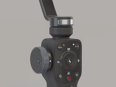 Mobile Digital Handheld Gimbal Camera Stabilizer With Control Knob And Recording Button 3d model