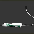 White And Green Medical Injection Pen With Connected Flexible Tube Design