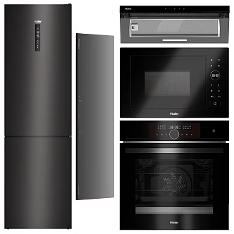 Home Appliance Combination Refrigerator Small Refrigerator Small Freezer Oven Microwave Oven Disinfection Cabinet 3d model