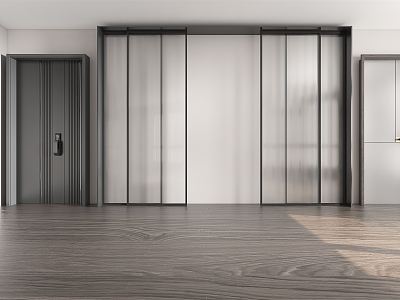 Modern sliding door combination model