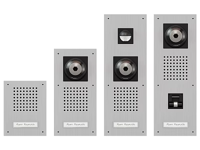 Door Station Daily Use Electrical Appliances With Various Design Microphone And Speaker 3d model