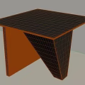 Modern Black Side Table With Geometric Legs And Sleek Minimalist Design