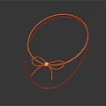 Elegant Gold Headband With Bow Design And Dainty Chain Details