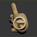 Wooden Hand Model Thumbs Up Pose Decorative Ornament Set For Home Tabletop Decoration