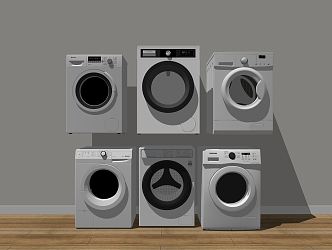 Modern Washer Dryer 3d model