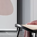 Modern Stool Low Stool 3d model
