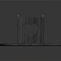 Elegant Wooden Decorative Box With Heart Shaped Cutouts On Circular Base
