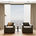 Modern Casual Sofa Combination Single Sofa 3d model