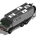 White Off Road Camper Truck With Six Wheel Drive Roof Rack And Rugged Exterior