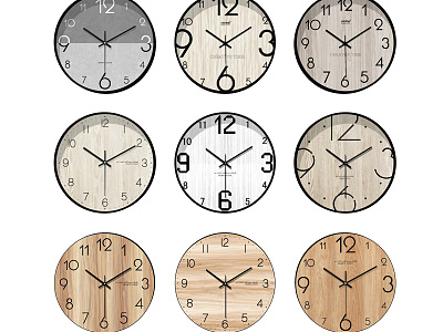 Modern clock wall clock model