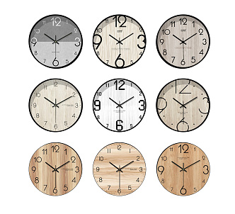 Modern clock wall clock 3d model