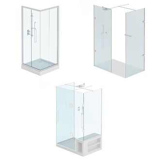 Modern shower room 3d model