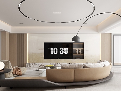 Large Flat Floor Living Room Living Room Light Luxury Large Flat Floor Living Room model