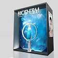 Biotherm Serum Display With Blue Background And Water Droplets Photo Spot