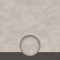 Beige Textured Wall With Light Gray Sphere On Light Colored Countertop 3d model