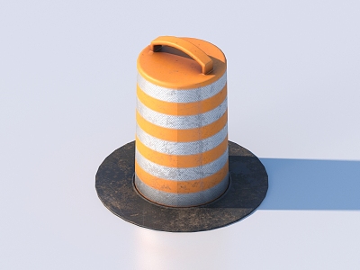 Barrel Storage Barrel Outdoor Sketches Public Facilities model