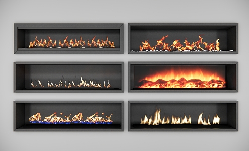 Modern Fireplace 3d model