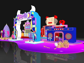 Year of the Ox Mei Chen Decoration 3d model