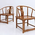 Elegant Traditional Chinese Style Wooden Stools With Armrests And Classic Design