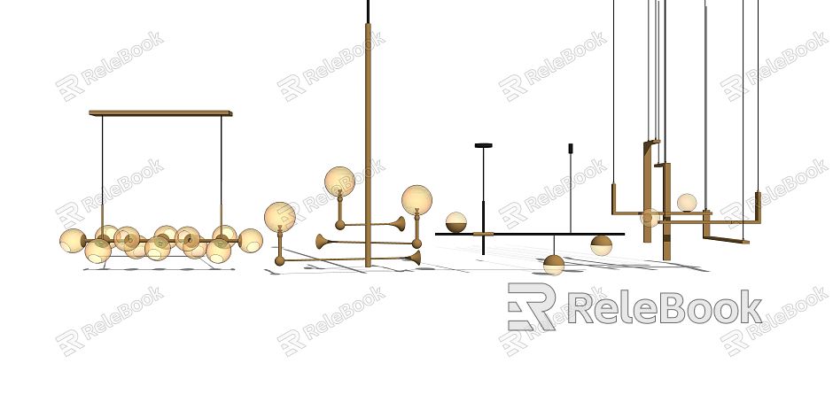 Light Luxury Chandelier Metal Chandelier model