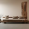 Silent Wind Three-person Sofa 3d model