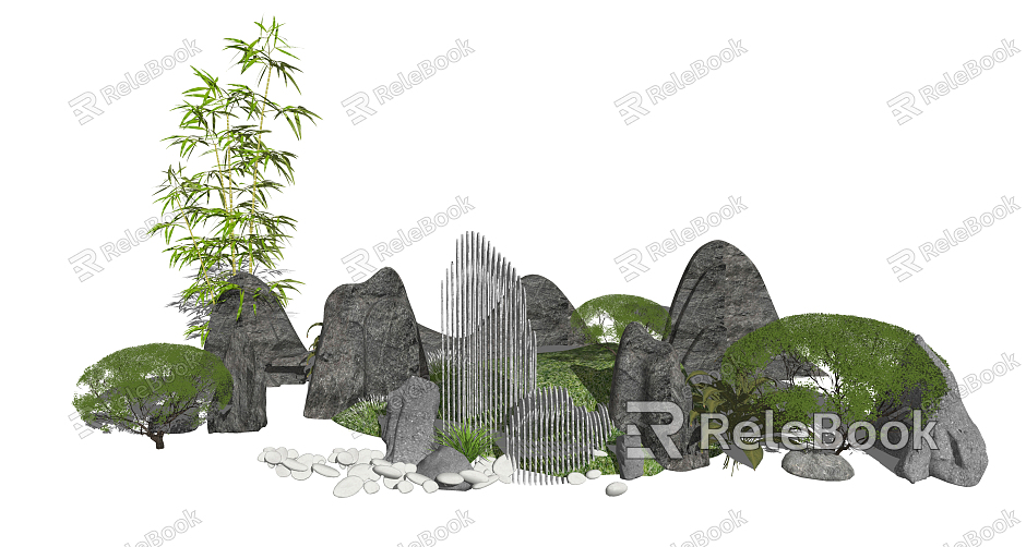 New Chinese landscape sketch rockery stone model