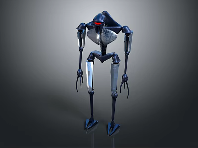 Robot Assistant Small Robot Butler Robot Butler Figure Game Figure 3d model