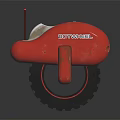 Modern Red and White Recyclable Tire with Sturdy Wheel Structure Design