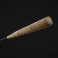 Wooden Baseball Bat Sports Equipment With Leather Wrapped Grip For Baseball Training