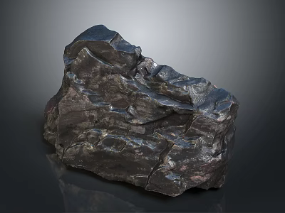 Natural Wooden Stone with Rough Surface and Unique Texture for Decoration 3d model