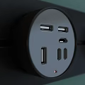 Modern Wall Mounted Track Sockets for Home Use 3d model