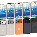 iPhone 15 Pro Max Smartphones Showcasing Front Screens And Back Designs In Various Colors